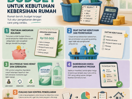 5 Cara Mengatur Budget untuk Kebutuhan Kebersihan Rumah
